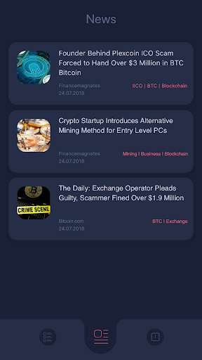 React Bitcoin Ticker ekran görüntüsü