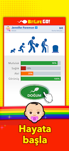 Bitlife GO! - Yaşam simülatörü ekran görüntüsü