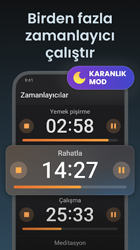 Kronometre + Zamanlayıcı: Saat ekran görüntüsü