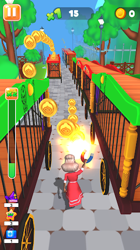 Granny Run 3D runner game ekran görüntüsü