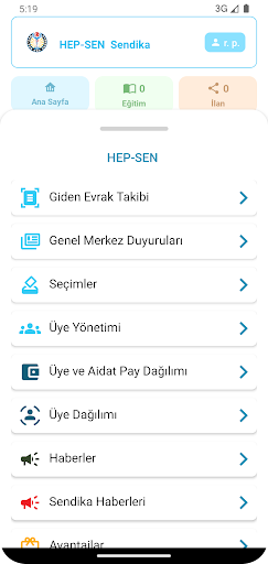 HEP-SEN ekran görüntüsü