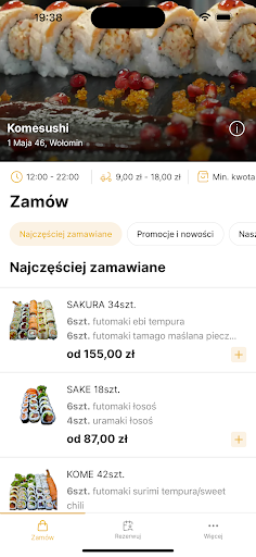 Komesushi ekran görüntüsü