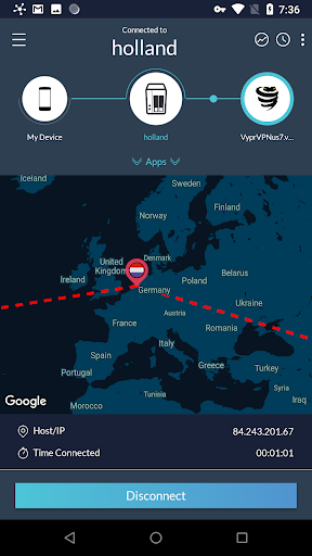 QVPN ekran görüntüsü