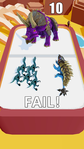 Merge Battle: dinozor oyunları ekran görüntüsü
