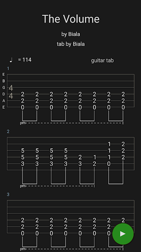 Guitar Tabs X - gitar tabları ekran görüntüsü