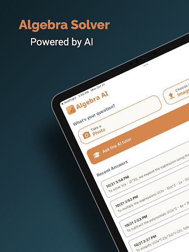 Algebra Solver - Algebra AI ekran görüntüsü