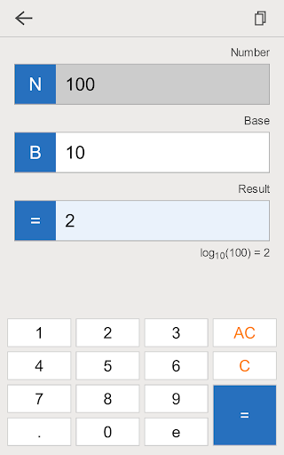 Logarithm Calculator ekran görüntüsü