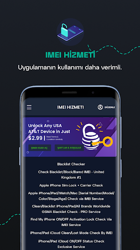 Mobil IMEI Durumu Kontrol Uyg ekran görüntüsü