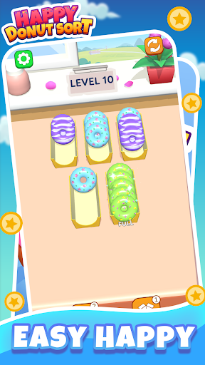 Happy Donut Sort ekran görüntüsü