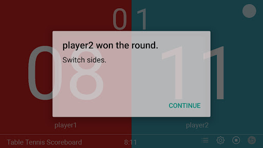 Table Tennis Scoreboard ekran görüntüsü