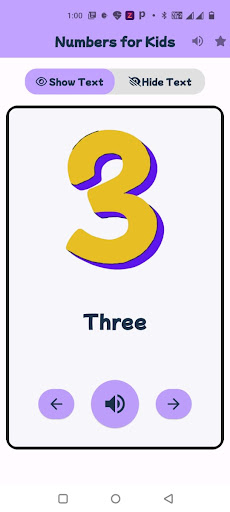 Numbers Flashcard for Kids ekran görüntüsü