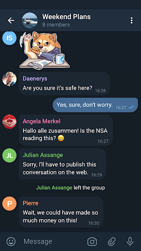Telegram X ekran görüntüsü