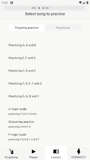 Aerophone Lesson ekran görüntüsü