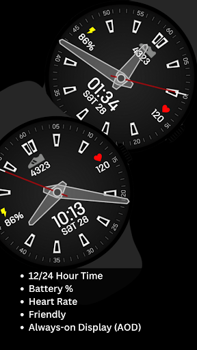 SimpleFit Analog Watch Face ekran görüntüsü