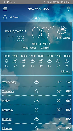 Hava durumu - hava radar ekran görüntüsü