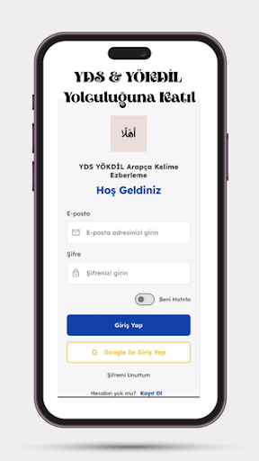 YDS Arapça Kelime ekran görüntüsü
