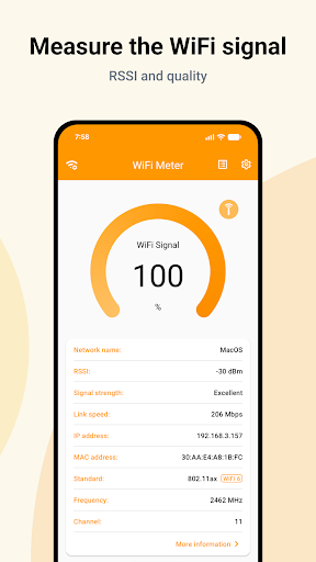 WiFi Signal Strength Meter ekran görüntüsü