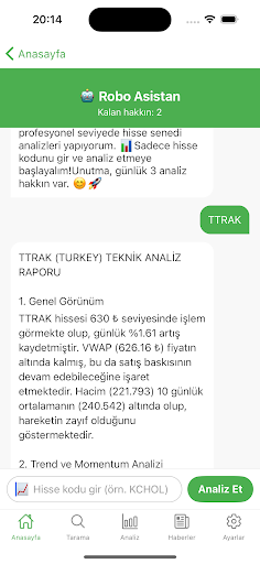 ProBorsa - Hisse Tarama Modülü ekran görüntüsü