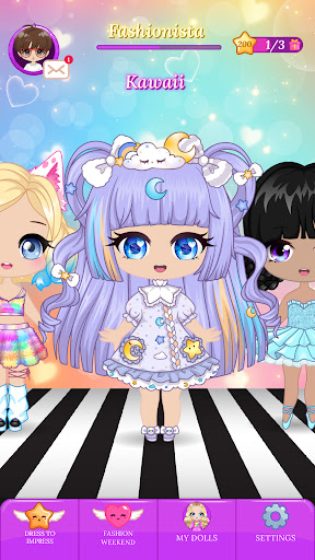 Chibi Dress Up Beauty Salon ekran görüntüsü