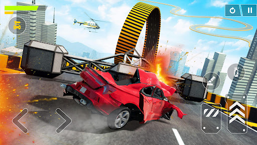 Flying Car Crash: Real Stunts ekran görüntüsü