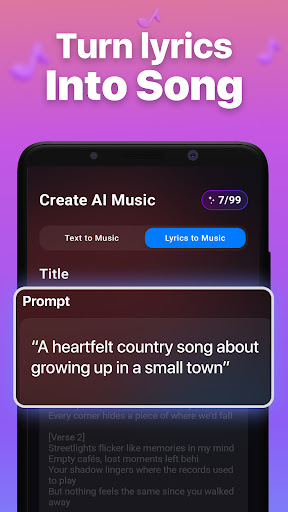 AI Music Generator - My Songs ekran görüntüsü