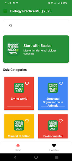 Biology Practice MCQ 2025 ekran görüntüsü