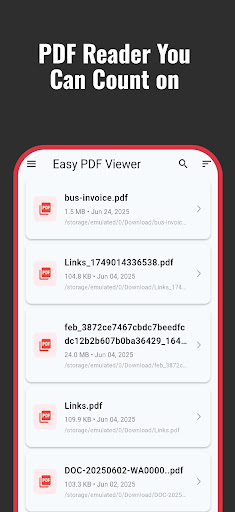 Easy PDF Viewer - Reader ekran görüntüsü