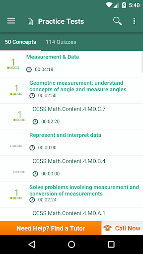 Common Core Math 4th Grade ekran görüntüsü