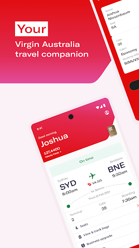 Virgin Australia ekran görüntüsü