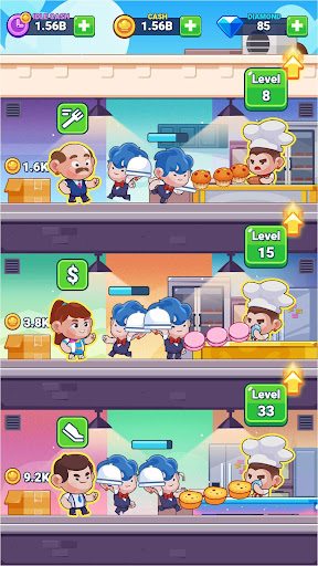 Idle Tycoon Game - Restaurant ekran görüntüsü