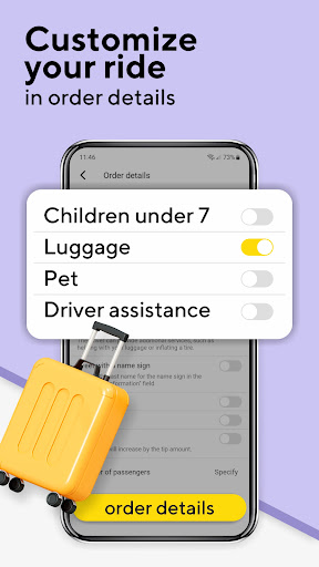 Omega: taxi service ekran görüntüsü