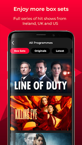 RTÉ Player ekran görüntüsü