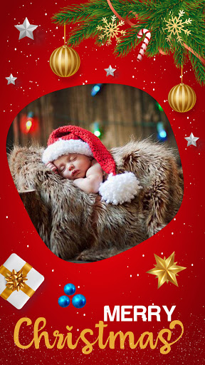 Christmas Photo Frames, Editor ekran görüntüsü