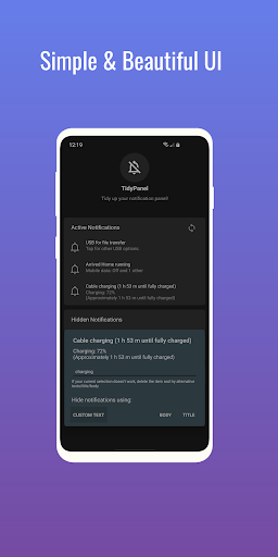 TidyPanel Notification Cleaner ekran görüntüsü