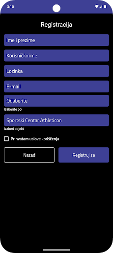 Sportski Centar Athleticon ekran görüntüsü