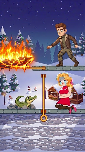 Rescue Hero: Pin Puzzle Game ekran görüntüsü