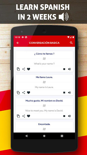 Learn Spanish Offline ekran görüntüsü