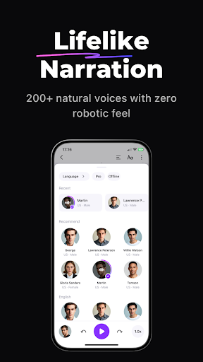 Readify: AI Text-to-Speech ekran görüntüsü