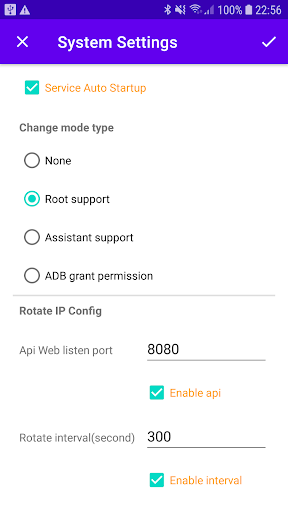 Proxy Server Support Rotate IP ekran görüntüsü