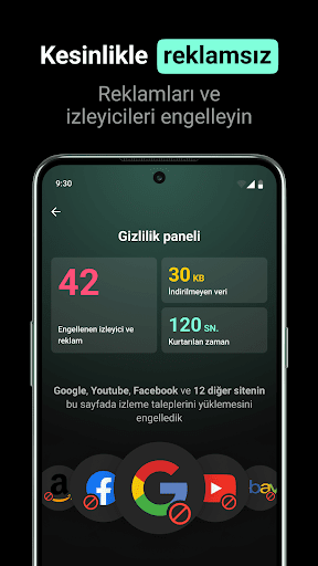 Jet Browser - VPN + Ad-Block ekran görüntüsü