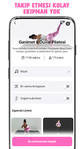 Pilates Fitness Ev Egzersizi ekran görüntüsü