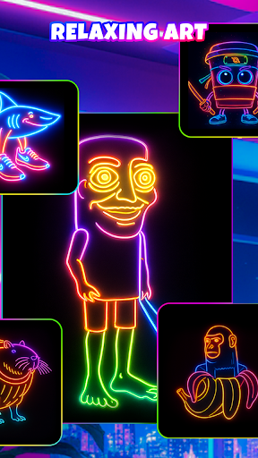 Neon Brush - Glow Draw & Paint ekran görüntüsü
