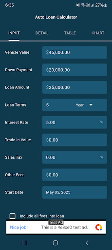 Auto Loan Calculator ekran görüntüsü
