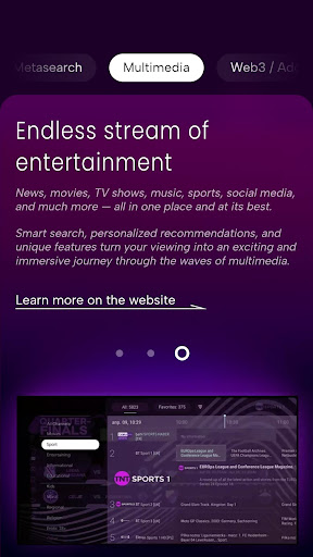EMET Surf for TV ekran görüntüsü