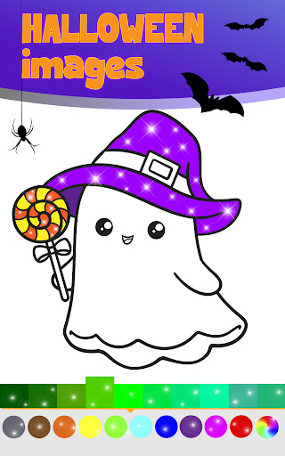 Kids Coloring: Halloween Games ekran görüntüsü