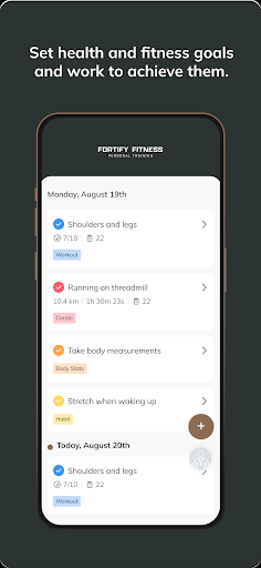 Fortify Fitness ekran görüntüsü