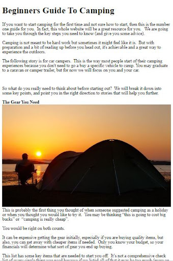 How to Camp ekran görüntüsü