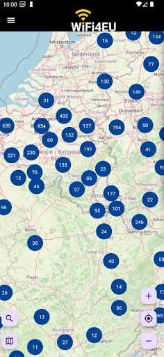 WiFi4EU map ekran görüntüsü