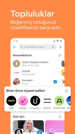 VK: sosyal ağı, mesajlaşma ekran görüntüsü