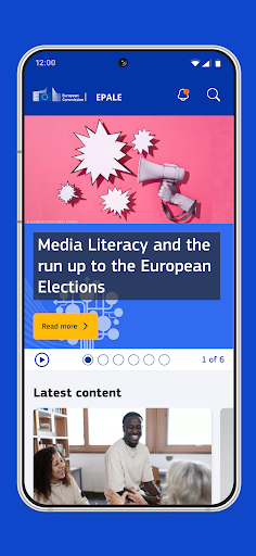 EPALE Adult Learning in Europe ekran görüntüsü